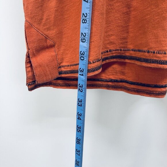 A 67 Shirt Size L Men’s Authentic Worlwide Sport Polo Orange Cotton - Picture 7 of 8